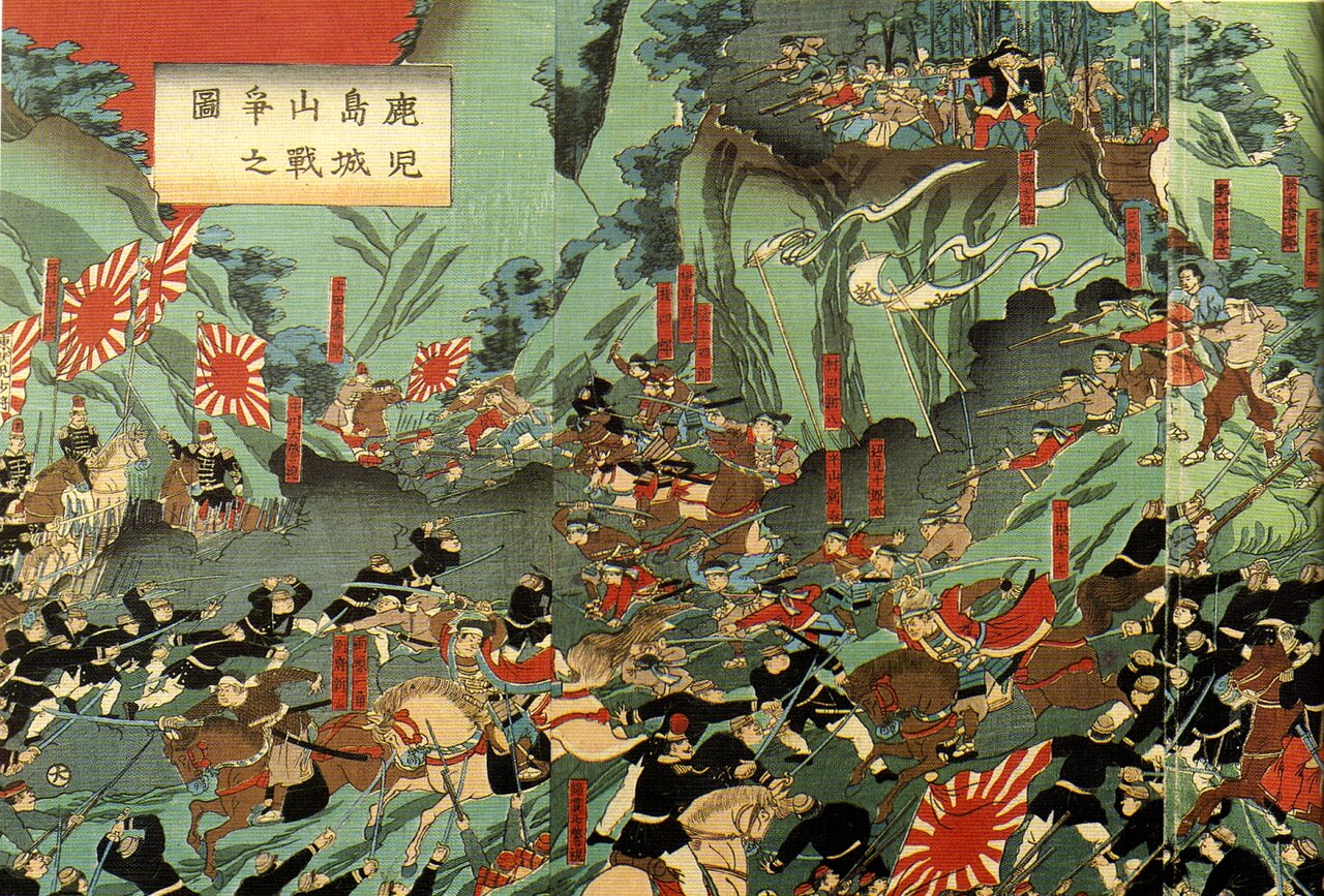 Shiroyama, September 1877. The last samurai charge. The warrior class ended where it began — on a battlefield. Only this time, they lost.
